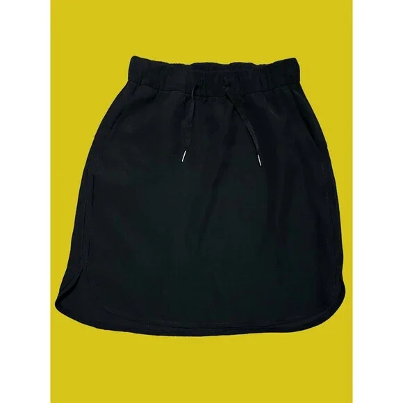 Lululemon Women’s On The Fly Black Skirt Size 6 - Picture 1 of 4